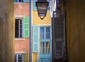 France, scenic streets of the old historic Nice city center, Europe