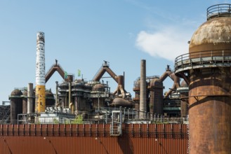 Former steelworks, Völklingen Ironworks, UNESCO World Heritage Site, Völklingen, Saarland, Germany,