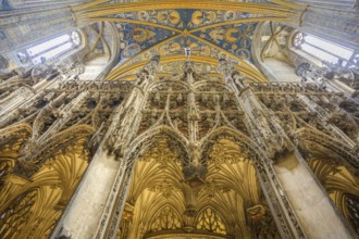 Detail of the rood screen in St Cecilia's Cathedral, Albi, Département Tarn, France, Europe
