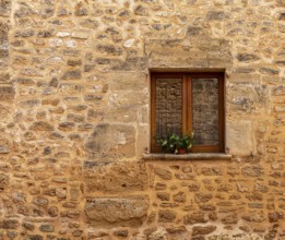 Detail photo, house facades of the historic houses in the old town of Alcudia, Majorca, Spain,