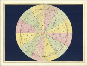 Astronomy. The celestial atlas, the Uranometria, Ptolemaic constellations, by Johann Bayer (1572 -