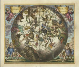 Haemisphaerium Stellatum Australe Cum Aequali Sphaerarum Proportione, 1660, digitally improved