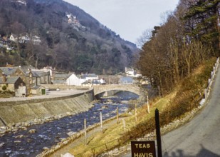 River Lynn, Lynmouth, North Devon, England, United Kingdom 1950s