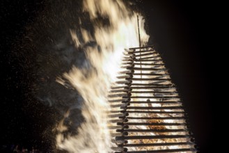 Funkenfeuer, near Reichenbach, Allgäu, Bavaria, Germany, Europe