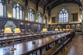 Balliol College Dining Hall, University of Oxford, Oxford, Oxfordshire, England, Great Britain