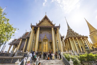 Wat Phra Kaeo, Temple of the Emerald Buddha. Bangkok, Thailand, Asia