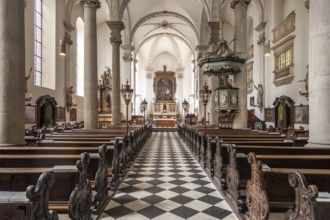 Interior of the Catholic Church of St Maximilian, Maxkirche, state capital Düsseldorf, North
