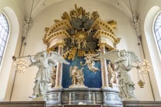 Altar by Nicodemus Tessin in the interior of the Evangelical Lutheran Church of the Saviour in