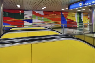 Artwork by Isa Genzken and Gerhard Richter, O. T., Heinrich-König-Platz underground station,