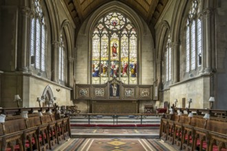 Interior of St Mary's Priory Church in Chepstow, Wales, Great Britain