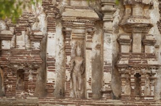 Close-up, Thuparama Image House in the ruined city of Polonnaruwa, Central Province, Sri Lanka,