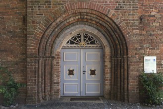Entrance portal of the church of the former convent of the Benedictine nuns 13th century, Kirchpl.