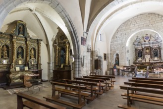 Interior view of the church, Chiesa del Purgatorio, old town centre, Castelsardo, Sardinia, Italy,
