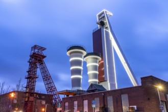 Shaft of the former Schlägel & Eisen coal mine, shaft 3/4/7, Herten, North Rhine-Westphalia,