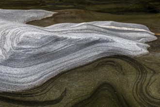Rocks, rock structures, Verzasca River, near Lavertezzo, Verzasca Valley, Valle Verzasca, Canton