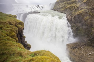 Gullfoss waterfall. A waterfall located in the canyon of the Hvítá river in southwest Iceland