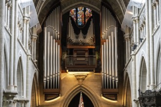 Organ of Notre-Dame Cathedral, former episcopal church of the diocese of Lausanne, today the main