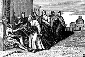 Peter heals a lame man in the name of Jesus Christ, Temple entrance, John, New Testament, History