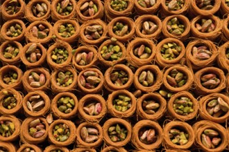 Egyptian bazar with close up of Pistache, Istanbul, Turkey, Asia