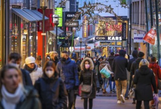 Essen, North Rhine-Westphalia, Germany - 2G Shopping in Essen city centre during the coronavirus
