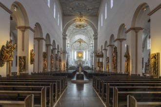 Interior of Würzburg Cathedral, Würzburg, Bavaria, Germany, Europe