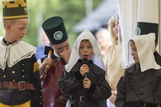 Minister President Michael Kretschmer visits Schneeberg on the occasion of the Mountain Dispute Day