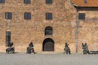Statues in front of Kongens Bryghus, Copenhagen, Denmark, Europe