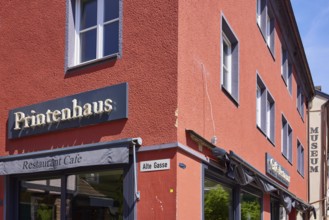 Restaurant and Cafe Printenhaus in the city centre of Bad Münstereifel, Eifel, Euskirchen district,