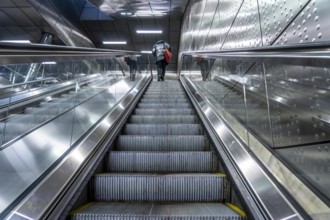 Modern underground station of the Wehrhahn line, Benrather Straße, 6 new stations, opened in 2016,