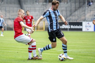 Football: Waldhof Mannheim against RWD Molenbeek Belgium in Mannheim (preparation match for the