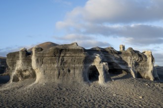 Stratified City, Ciudad estraticicada, Antigua Rofera de Teseguite, Lanzarote, Canary Islands,