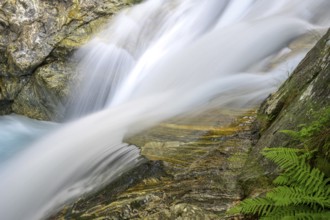 Beautiful stone structures at the Gesso della Barra torrent, Entracque, province of Cuneo, Italy,