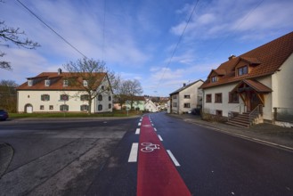 Farmhouse Uchtelfangen, listed building, shepherd's house, historical, meadow, blue sky with
