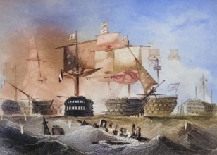 Battle of Trafalgar on 21 October 1805 was a naval battle between British and Franco-Spanish forces