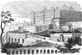 Residence of the King, Palacio Real, Royal Palace in the Spanish capital Madrid, architectural