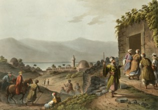 Historical Palestine, The village of Bethany and the Dead Sea, Historical, digitally restored