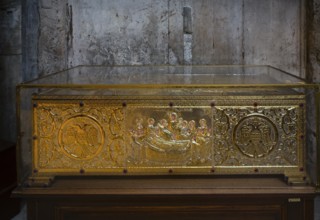 Interior view, holy shrine with the relics of St Gregorius Callides, Archbishop of Herkleia and