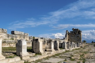 Ancient city of Hierapolis, Pamukkale, Denizli, UNESCO World Heritage Site, Anatolia, Turkey, Asia
