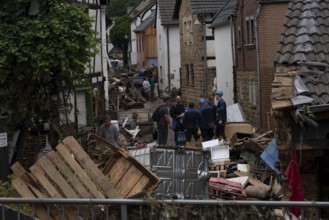Flood in North Rhine-Westphalia, the village of Iversheim on the Erft was almost completely flooded