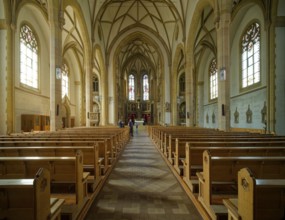 St Joseph's Catholic Church, interior view, Speyer, Rhineland-Palatinate, Germany, Europe