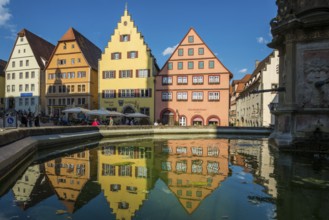 Medieval town, Rothenburg ob der Tauber, Romantic Road, Franconia, Bavaria, Germany, Europe