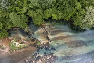 Aerial view, Una River, Bosnia and Herzegovina, Europe
