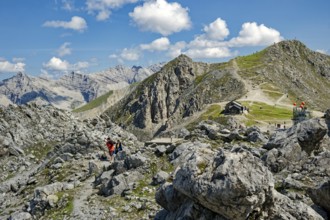 View of the Hafelekar of the Innsbruck North Chain of the Alps, Alpine landscape, Innsbruck, Tyrol,