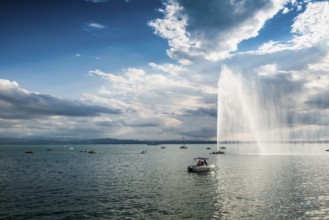 Sunset, Friedrichshafen, Lake Constance, Baden-Württemberg, Germany, Europe