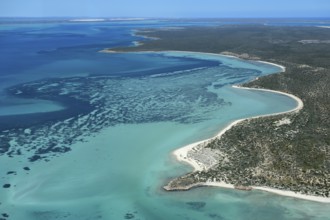 Dirk Hartog Island, named after the Dutch navigator of the same name, aerial view, Shire of Shark