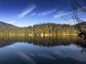 Autumn atmosphere at Hechtsee lake near Kufstein, Tyrol, Austria, Europe