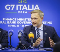 G7 Finance Ministers Meeting in Stresa. Christian Lindner (FDP), Federal Minister of Finance, here