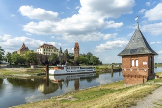 Tangermünde Castle on the Tangier and Elbe rivers in Tangermünde, Saxony-Anhalt, Germany, Europe