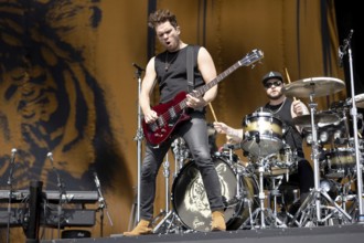 Adenau, Germany, 7 June 2024: Royal Blood (Mike Kerr, vocals, bass and Ben Thatcher, drums) play at