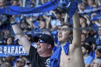 11.05.2024, Football 3rd division, Season 2023/24, Matchday 37: Waldhof Mannheim vs SV Sandhausen